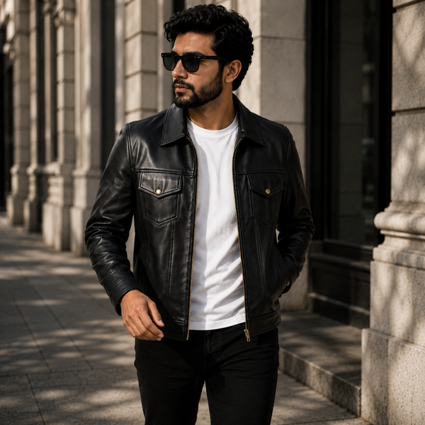 How to Style Your Leather Jacket This Winter