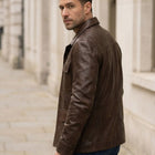 Taj Artisan Kalahari Deep Walnut Four-Pocket Safari Jacket - View 1000166308
