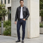 Taj Signature Metropolitan Black Leather Overshirt
