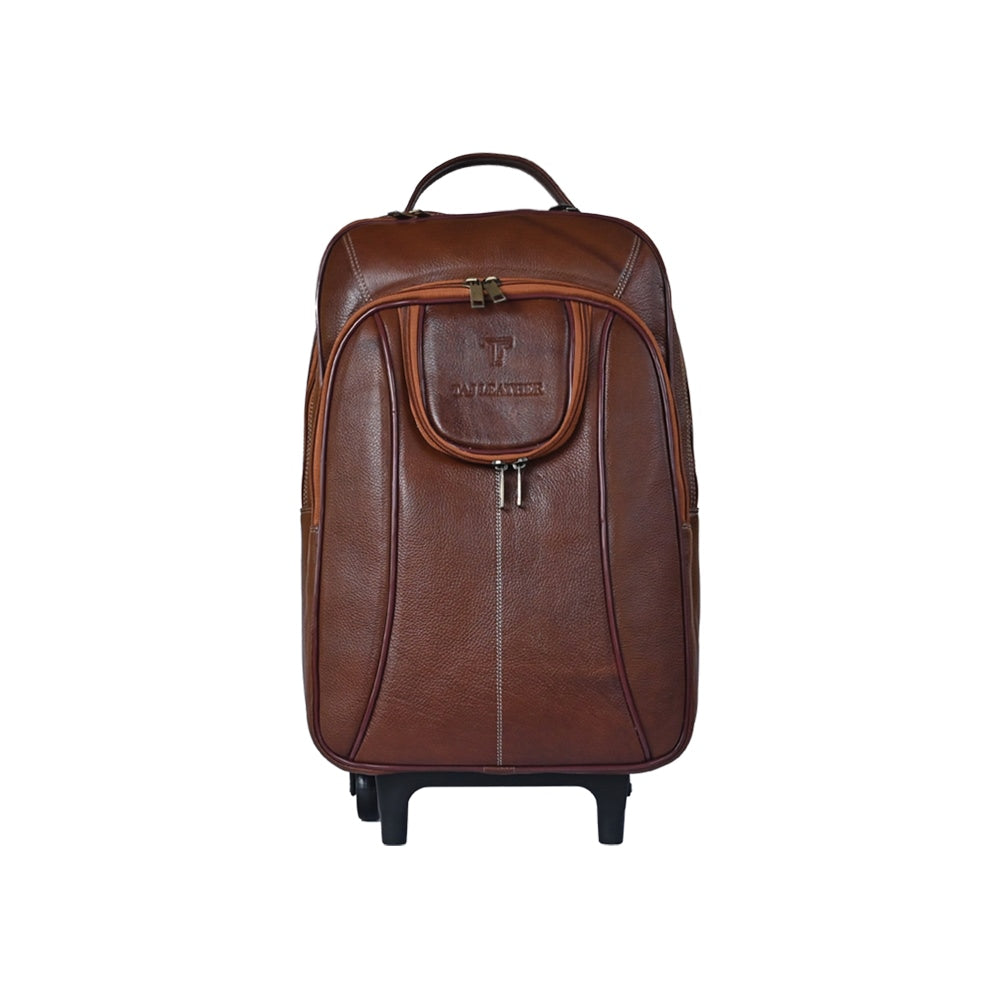 Leather Accessories 18 Inch Leather Laptop Backpacks Trolley Bags