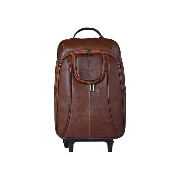 Leather Accessories 18 Inch Leather Laptop Backpacks Trolley Bags