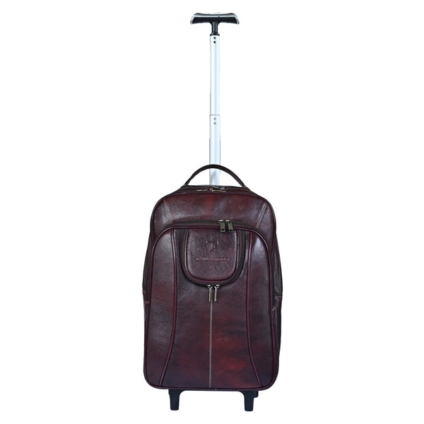 Leather Accessories 18 Inch Leather Laptop Backpacks Trolley Bags
