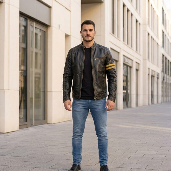 Taj Signature Silverstone Racing Leather Jacket