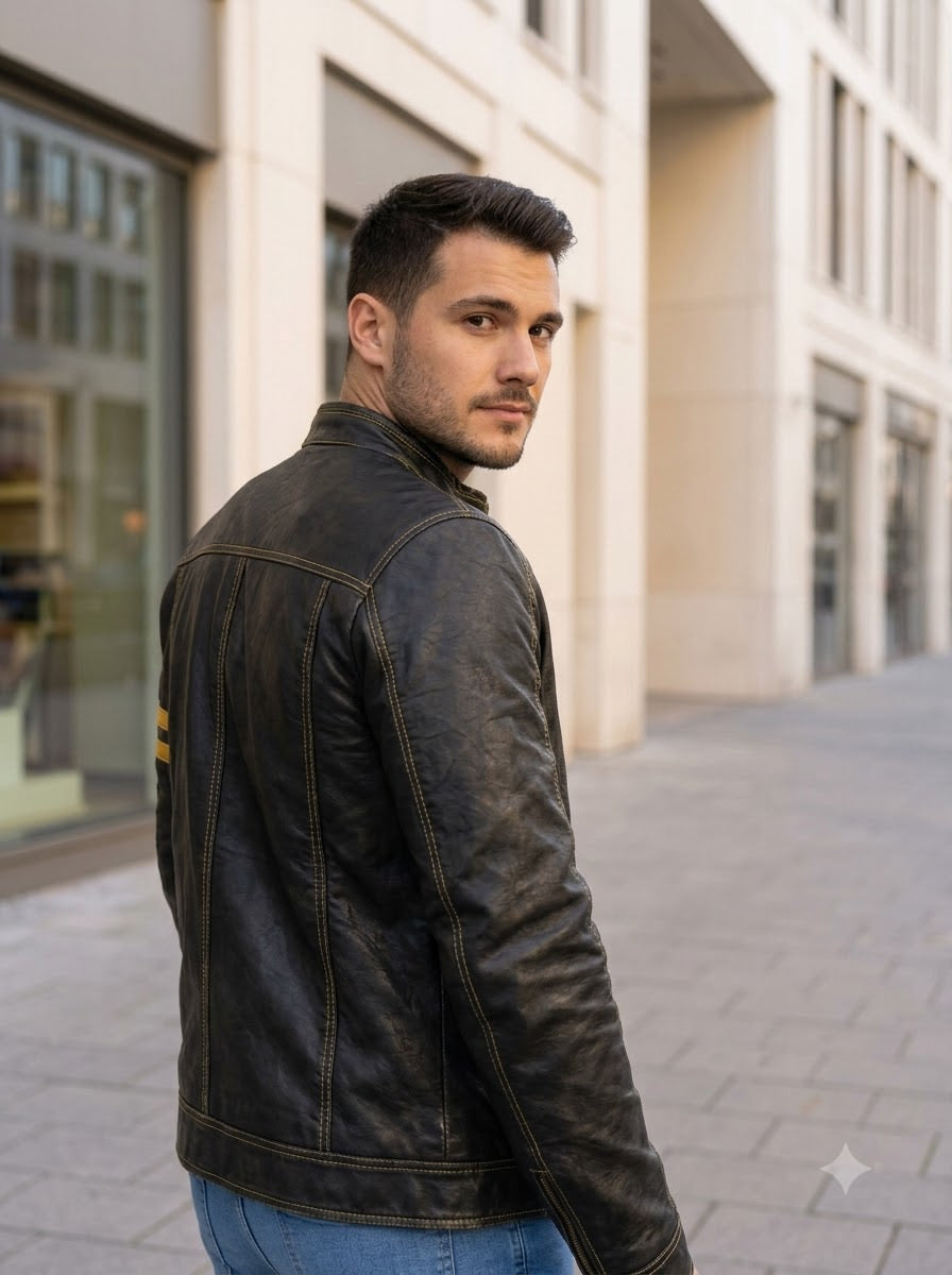Taj Signature Silverstone Racing Leather Jacket