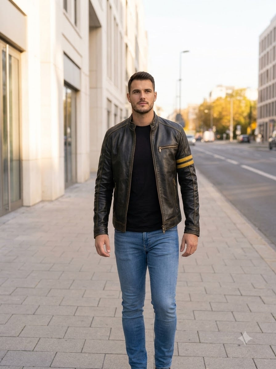 Taj Signature Silverstone Racing Leather Jacket