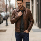 Taj Heritage Maverick Distressed Leather Jacket