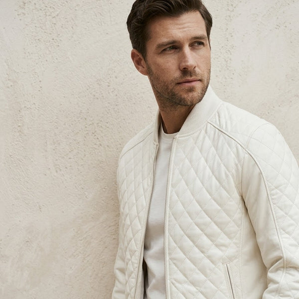 Taj Bespoke Aspen Quilted Leather Bomber