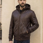 Taj Signature Yukon Hooded Leather Bomber