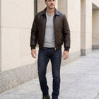 Taj Signature Metropolitan Leather Bomber