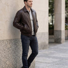 Taj Signature Metropolitan Leather Bomber