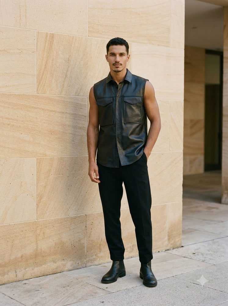 Taj Signature Outlaw Leather Biker Vest