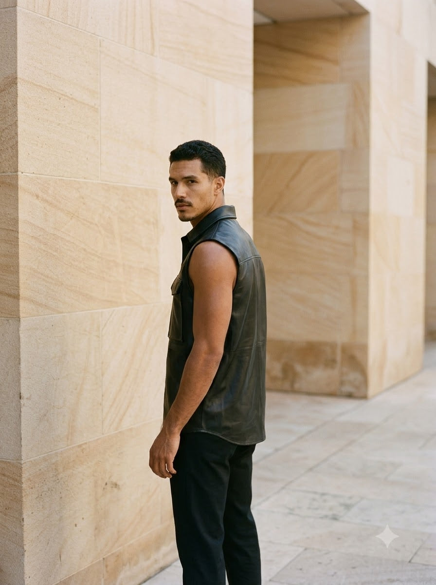 Taj Signature Outlaw Leather Biker Vest
