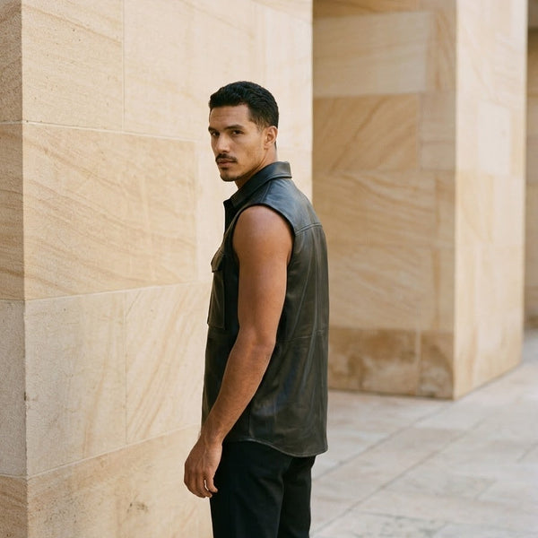 Taj Signature Outlaw Leather Biker Vest