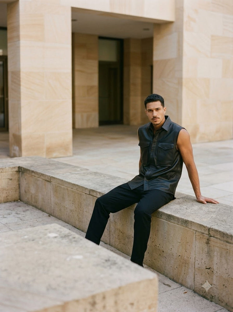 Taj Signature Outlaw Leather Biker Vest