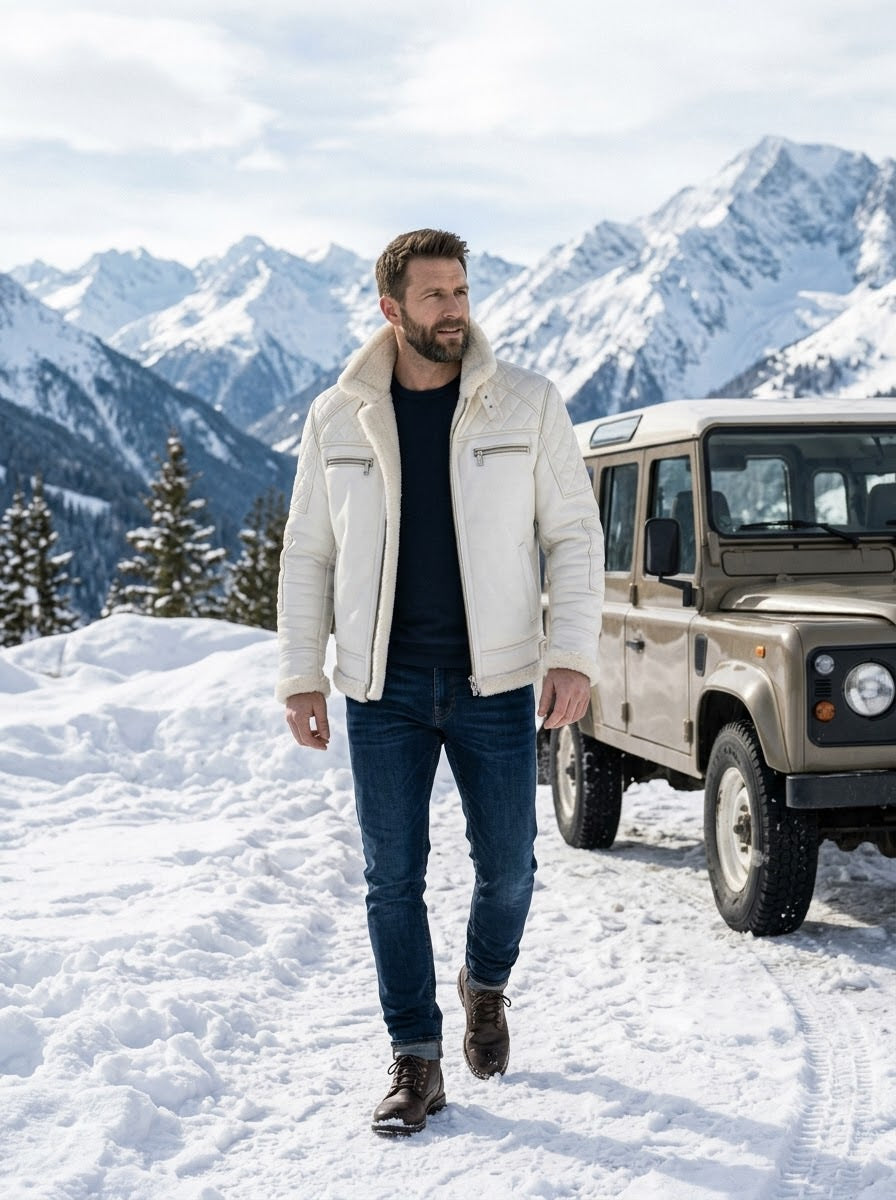 Taj Signature Alpine Winter Leather Bomber