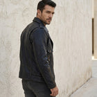 Taj Signature Rebellious Double-Rider Leather Jacket