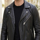 Taj Signature Vanguard Asymmetric Biker Leather Jacket