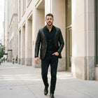 Taj Bespoke Royale Diamond-Quilted Leather Coat