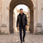 Taj Signature Roma Shearling Leather Bomber