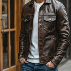 Taj Heritage Firenze Distressed Cafe Racer Jacket