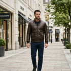 Taj Heritage Pioneer Washed Leather Bomber