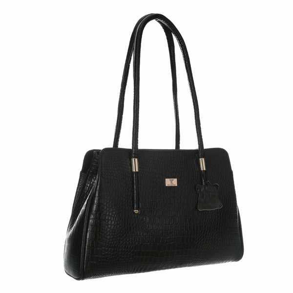 Women's Croco Leather Shoulder Bag - Luxurious and Versatile with Multiple Color Options