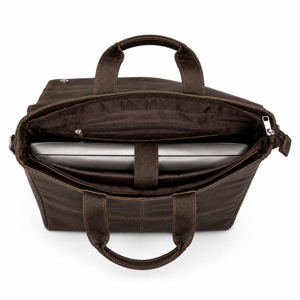 Oil Pull Up Leather Laptop bag For Men - Office Bag - Fits Up to 14/15.5/16 inch