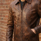 Taj Heritage Maverick Distressed Leather Jacket