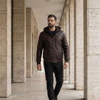 Taj Signature Yukon Hooded Leather Bomber