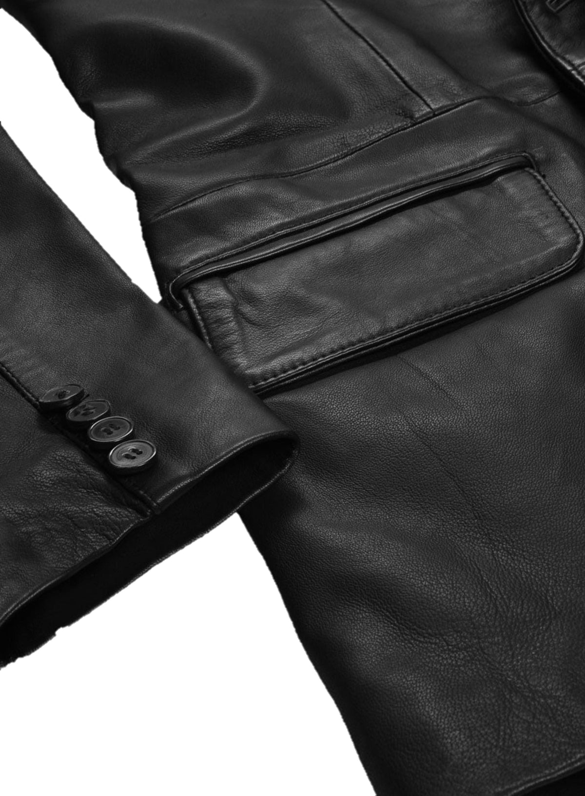 Men's Black Leather Coat - Premium Quality by Taj Leather