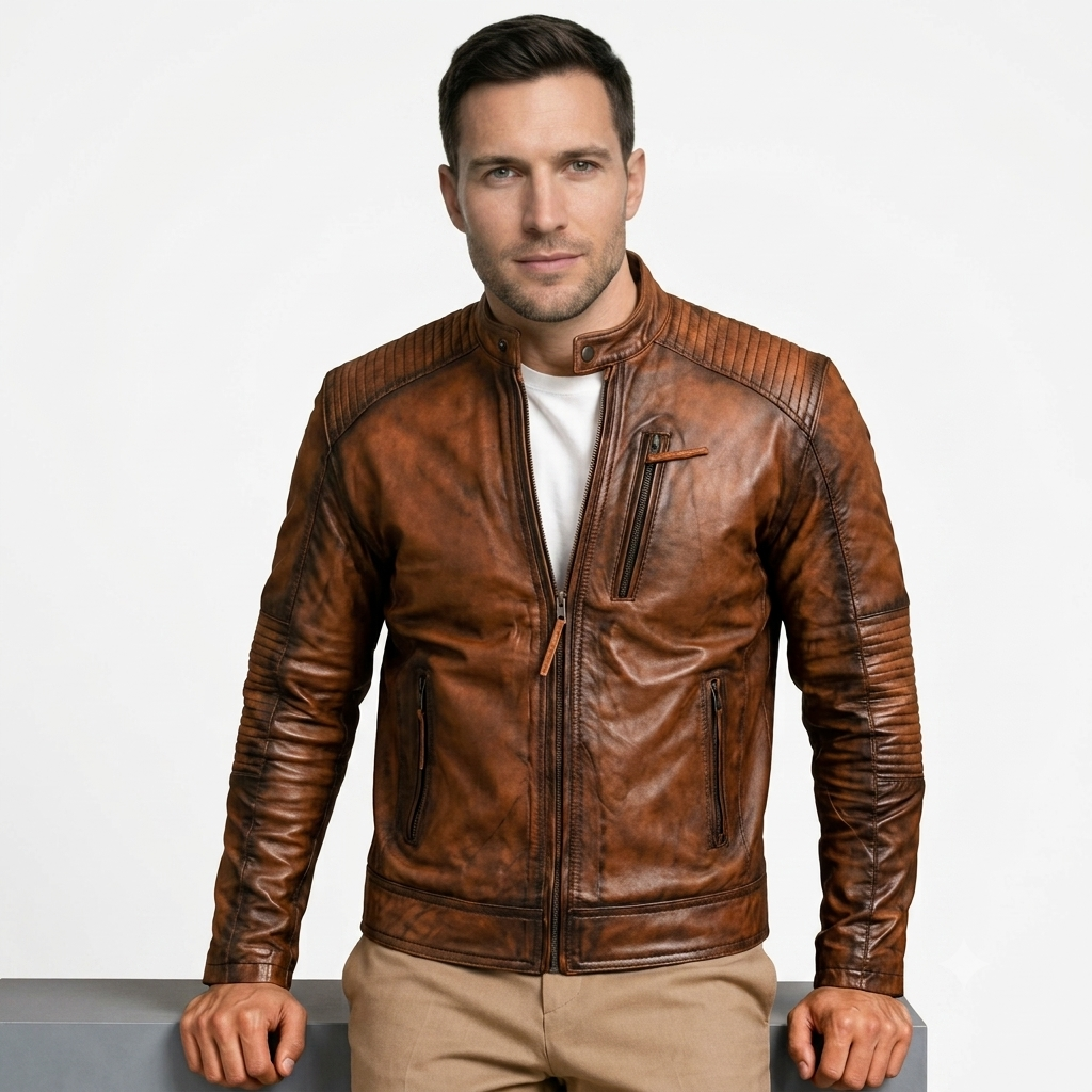 Numero Leather Jacket brown