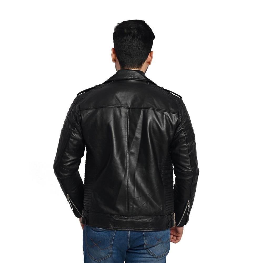 Men's Puffer Leather Jacket – 100% Pure Leather – Handmade Craftsmanship