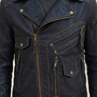 Taj Signature Rebellious Double-Rider Leather Jacket