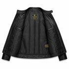 Stickers Design Leather Jacket - By Taj Leather Pure Black