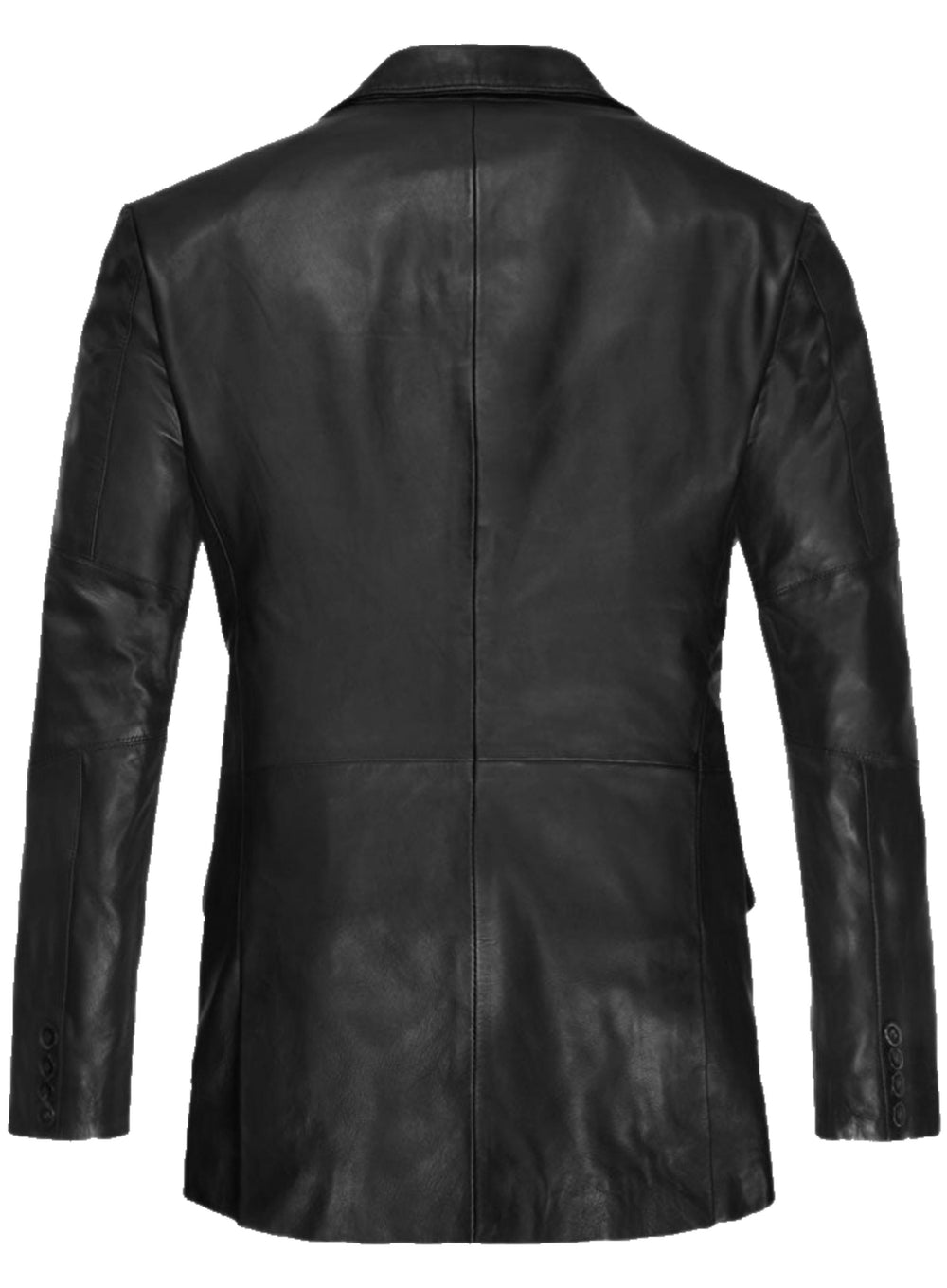 Men's Black Leather Coat - Premium Quality by Taj Leather