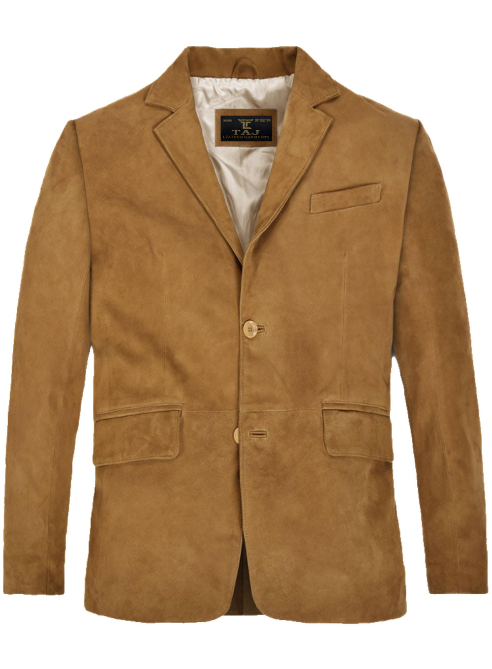 Men's Brown Leather Coat - Premium Quality by Taj Leather