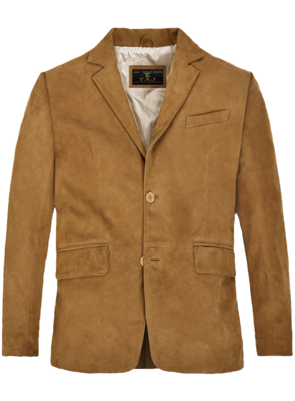 Men's Brown Leather Coat - Premium Quality by Taj Leather