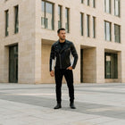 Taj Signature Stealth Black Biker Leather Jacket