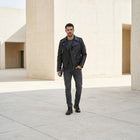 Taj Signature Rebellious Double-Rider Leather Jacket