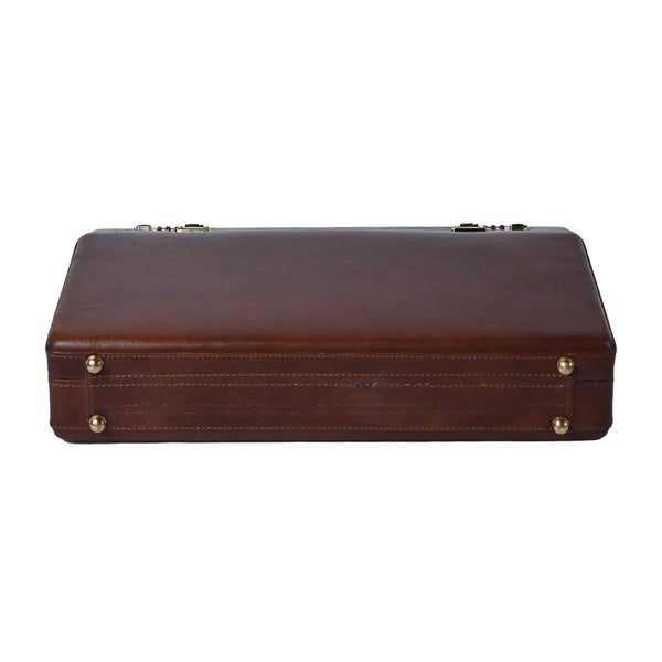 Genuine Leather Classic Briefcase | Hand Briefcase Medium Briefcase - For Men & Women