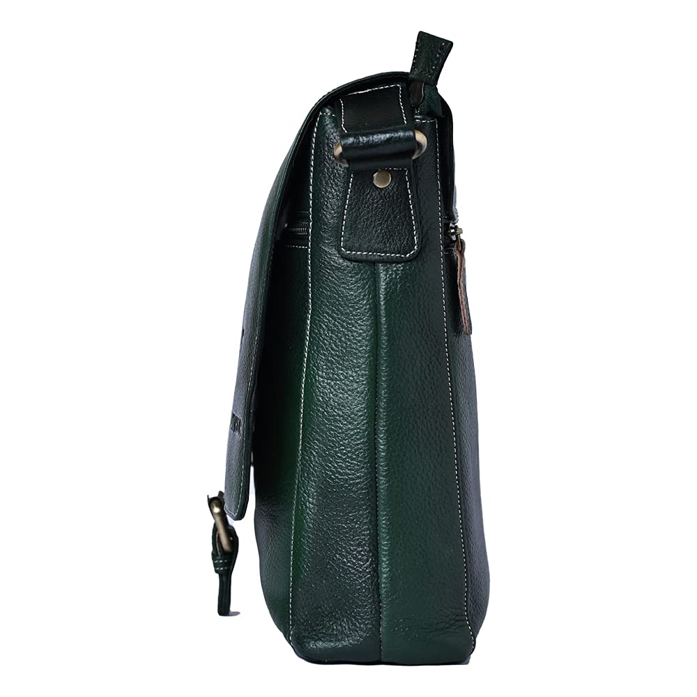 LEATHER SLING BAG (Green)