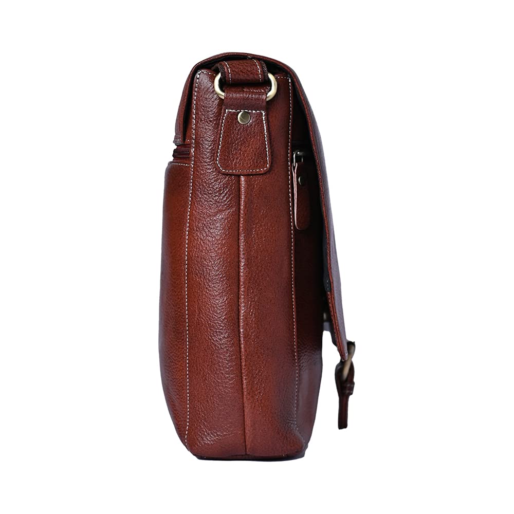 LEATHER SLING BAG (Tan)