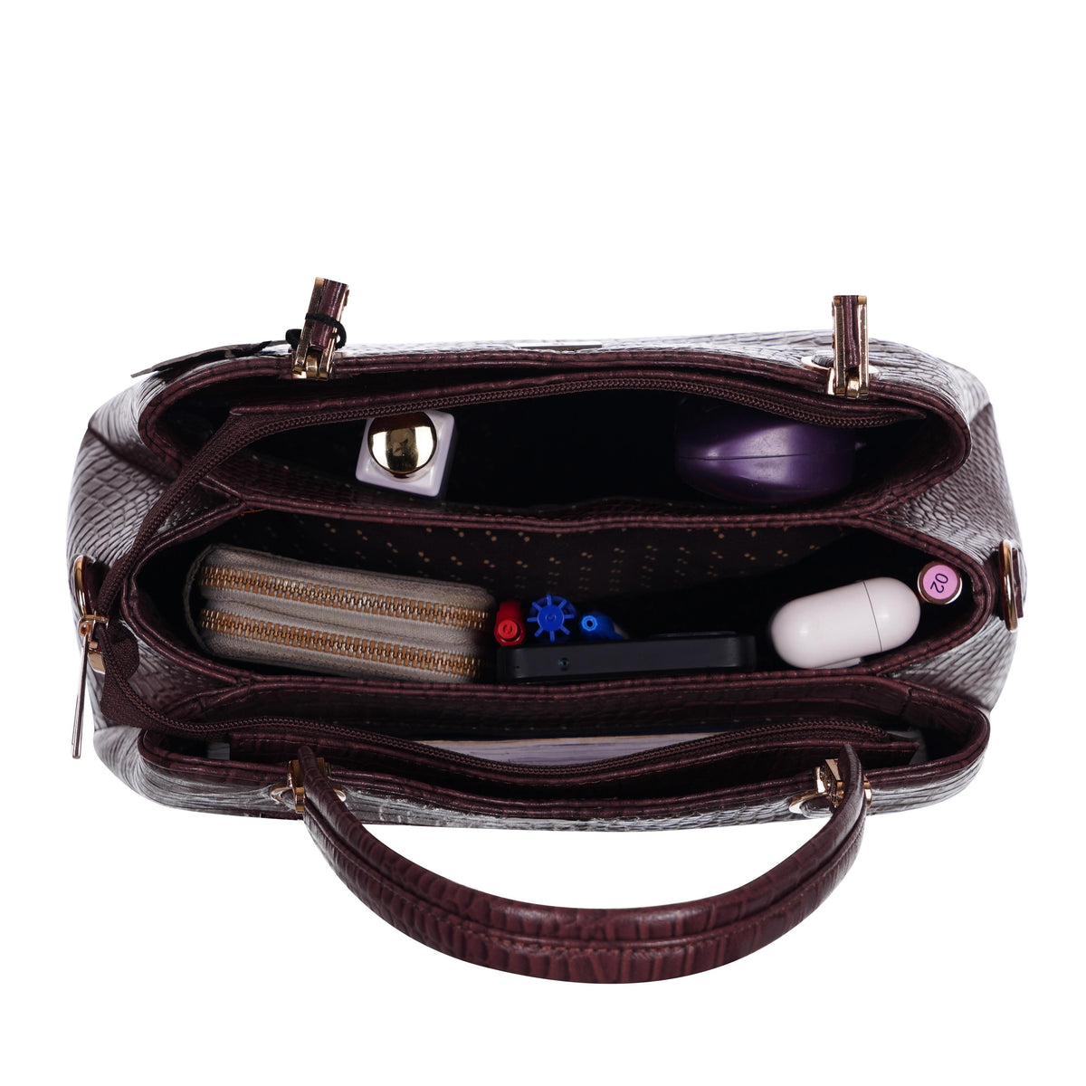 Genuine Leather Handbags for Women - Multi-Style Tote, Crossbody, and Top Handle Bag