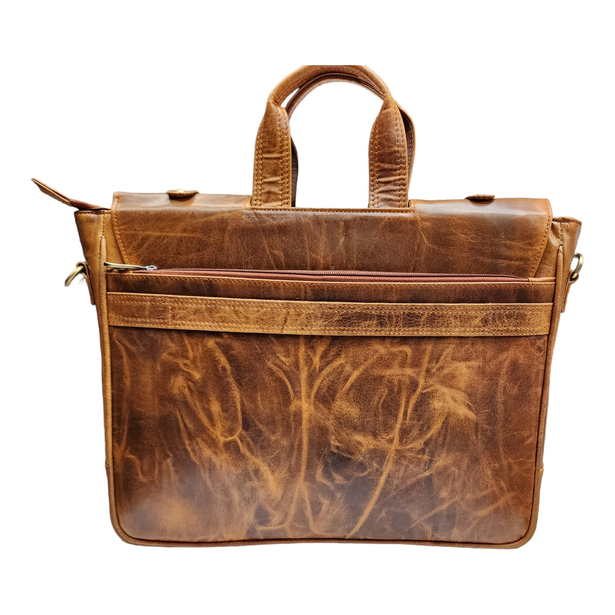 Genuine Leather Laptop Bag for Men - Office Bag - Fits Up to 14/15.6/16 Inch