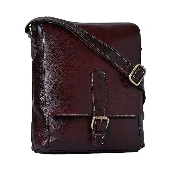 LEATHER SLING BAG (Brown)