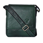 LEATHER SLING BAG (192) (Green)