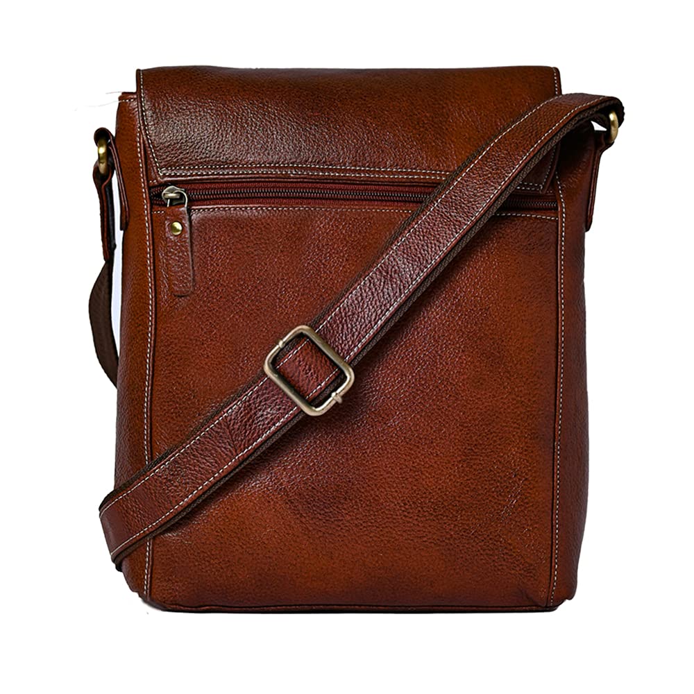 LEATHER SLING BAG (Tan)