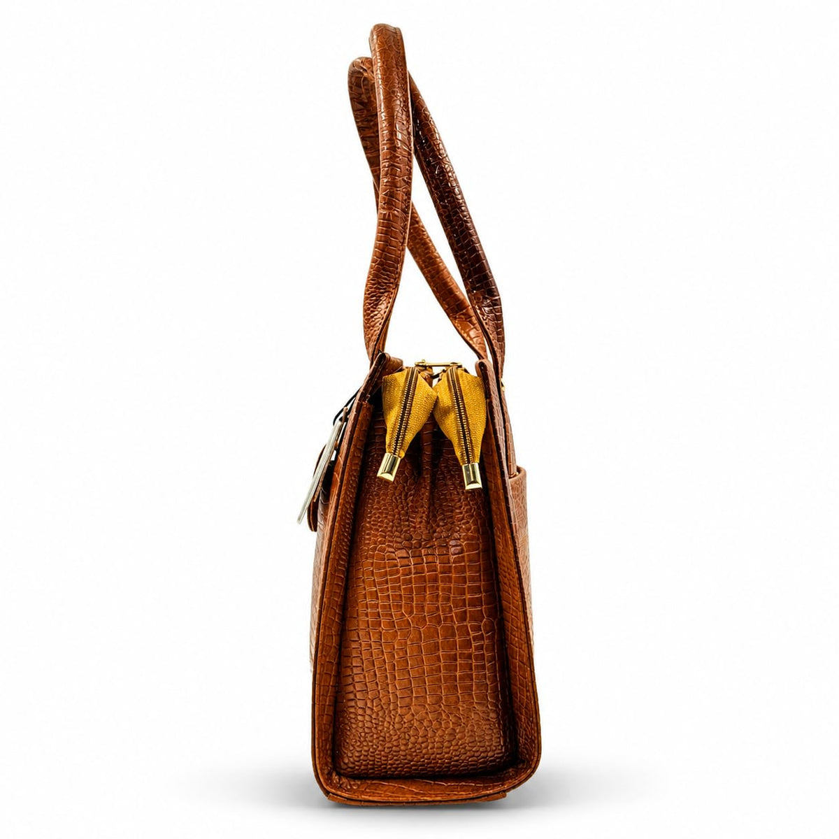 TAJ LEATHER Genuine Leather Handbag for Women, Premium Crocodile Pattern Tote Bag, Spacious Ladies Purse for Office, Work, Shopping & Daily Use, Stylish Shoulder Bag