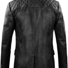 Men's Black Leather Coat - Premium Quality by Taj Leather