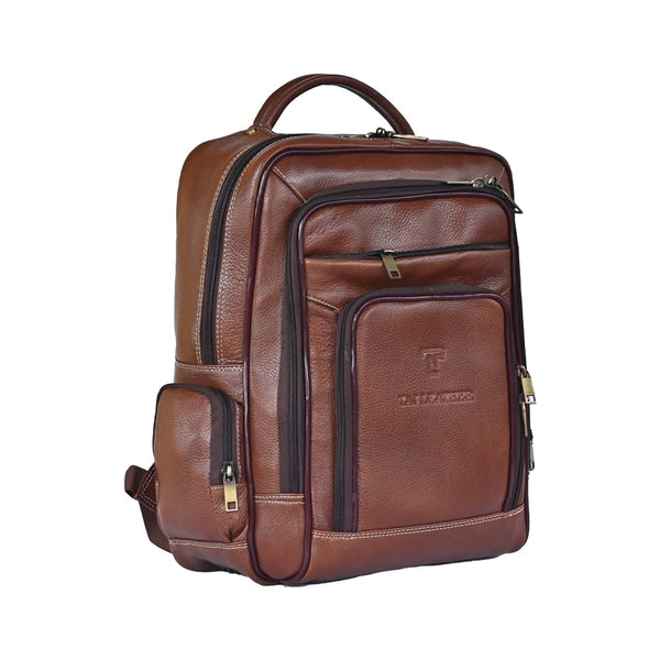Large 35 L Laptop Backpack 100% Genuine Leather Laptop Backpack